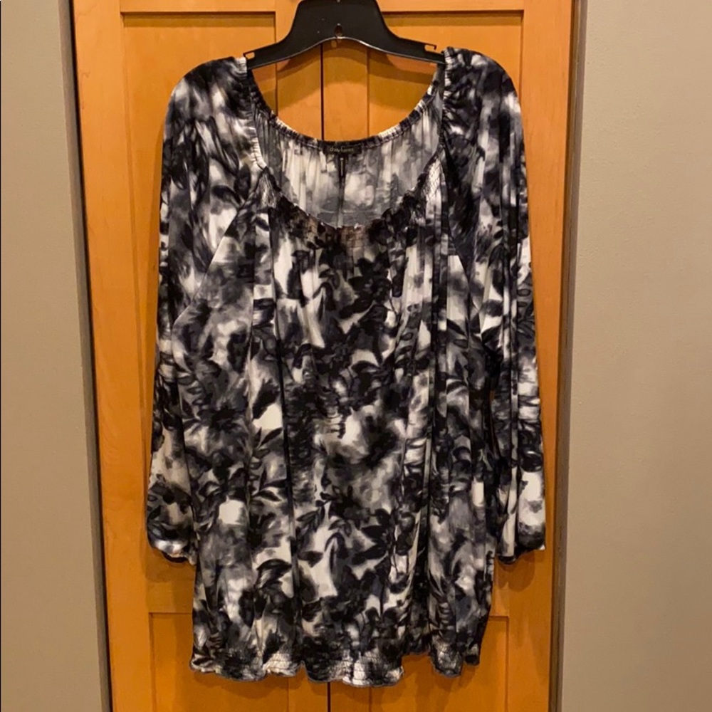Daisy Fuentes Watercolor Tunic